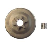 Wivplex Tambour d'embrayage 3/8 "-6T, for EFCO, tronçonneuse 136 136s 137 140 141 141S MT3600 MT3700 MT3710 MT3750 MT4000 MT4100S MT451e MT4510 Ensemble d'embrayage