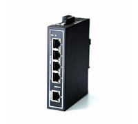 WIWAV WDH-5ET-DC 10/100Mbps Commutateurs Ethernet industriels 5 Ports Non gérés avec Rail DIN/Montage Mural (Authentification UL, sans Ventilateur, -30°C ~ 75°C)