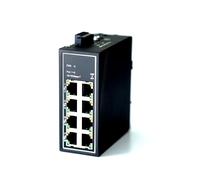 WIWAV WDH-8ET-DC 10/100Mbps Commutateurs Ethernet industriels 8 Ports Non gérés avec Rail DIN/Montage Mural (Authentification UL, sans Ventilateur, -30°C ~ 75°C)