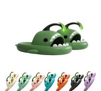 WIWIDANG Angler Fish Slides, Shark Slippers, Glow in the Dark, Premium Anglerfish Shark Slides Glow in The Dark, vert, 42/43 EU