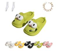 WIWIDANG Chaussons assortis pour baiser la langue, chiots d'amour assortis pour couples, Vert, 39/39.5 EU