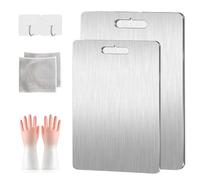 WIWIDANG Planche a Decouper en Titane, Yamato Planche à Découper, Titanium Cutting Board Taima, Planche à Découper Inox Professionnelle (S+M)