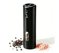 WIWONEY Moulin à sel et poivre électrique USB-C, avec réglage de la finesse | Moulin à épices avec grand silo de 110 ml, éclairage LED, idéal pour la cuisine et la table, 1 pièce