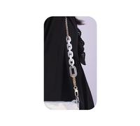 Wiwpar Sourcingmap Chaîne de rechange en acrylique pour sac à main Style 4 Blanc