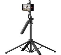 wiwu, Selfie Stick avec trépied LED Rotation 360°, noir