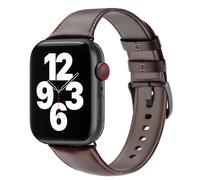 WiWu WiWu Bracelet cuir Vintage Watch Series 1 á 10 / SE / Ultra (2) (44/45/46/49 mm) Marron foncé Brun foncé