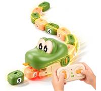 WixbFyn Jouet Serpent Magnétique Télécommandé, Snake Game, Lumière & Son | Snake Game Magnétique, 8 Blocs Magnétiques, Autocollants Numérotés, Défis Personnalisés, Jeu d’Intérieur pour Enfants 6+