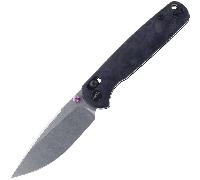 WIXCO DRAX II - 14C28N Stonewashed with Purple Shredded CF handle Crossbar lock WX10-ENV