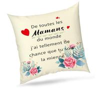 Wixelon Cadeau Maman Noel,Cadeau Maman,Cadeau Anniversaire Maman,Housses De Coussin,Cadeau pour Maman,Mama Surprise,Idee Cadeau Maman,Cadeau Jeune Maman,Cadeau Future Maman