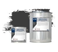 Wixx 2K Revêtement Époxy Métal - RAL 9005 | Noir intense - 10L