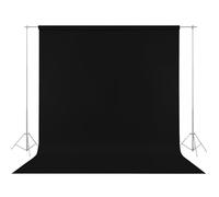 WIYETY 200 x 300 cm, fond noir pour photos, vidéos et télévision, lavable, sans support