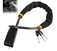 WIYETY Antivol de volant : 3 clés antivol de volant pour voiture, ajustement universel pour voiture antivol avec housse en nylon, prise de sangle, durable