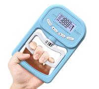 WIYETY Appareil de mesure de la force de préhension électronique : 180 kg - Dynamomètre manuel numérique avec écran LED - Entraîneur de force avec câble de charge USB - Bleu