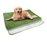 WIYETY Bac à Litière pour Chien - Gazon Artificiel 50 x 70 cm - Tapis d'Entraînement pour Chiot - Lavable et Imperméable - Pour la Maison