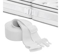 WIYETY Blanc Support de Matelas: Relie Deux Matelas Pont de Lit Grande Surface de Couchage Réglable Pont d'amour Cale de Matelas Arrêt de Matelas Support Pont Double pour Connecter Le Matelas