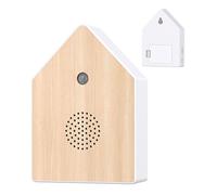 WIYETY Boîte à détecteur de mouvement « Vogelgezwitscher » : boîte à bruits d'oiseaux avec support mural, boîte à sons naturels pour le chant des oiseaux, boîte à sons naturels