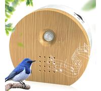 WIYETY Boîte à détecteur de mouvement « Vogelgezwitscher » : boîte à bruits d'oiseaux avec support mural, bruit naturel, détecteur de mouvement chant des oiseaux
