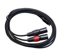 WIYETY Câble USB C vers double XLR de 2 m, connecteur de type C vers sortie XLR, double connecteur compatible avec PC, smartphone, tablette, amplificateur de puissance, câble audio