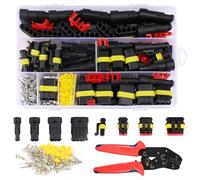 WIYETY Connecteurs automobiles Câbles automobiles Connecteurs 352 pièces connecteurs de câbles automobiles étanches + pince à sertir, WIYETY Kit de connecteurs automobiles, Connecteurs de câbles 1/2/3