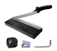 WIYETY Coupe-papier 3 en 1 A4 : coupe-papier manuel, pour jusqu'à 8 feuilles, coupe-papier A4/B5/A5/B6/B7 avec remplissage d'angle et perforateur pour travaux de carton, papier et bricolage pour