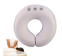 WIYETY Coussin de massage pour le visage, appuie-tête pour le lit, coussin facial pour table de massage, coussin de massage en forme de U pour spa, salon, lit de massage, table de traitement (gris)