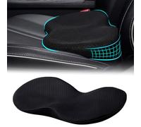 WIYETY Coussin de siège de voiture, coussin cale, en mousse à mémoire de forme, coussin d'assise ergonomique pour voiture, siège conducteur, coussin cale, pour adulte, convient pour la voiture et la
