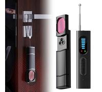 WIYETY Détecteur de caméra cachée : détecteur de punaises de lit, détecteur de punaises de lit, détecteur GPS avec 5 niveaux de sensibilité pour les voyages, les hôtels, les voitures