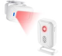 WIYETY Détecteur de passage sans fil monobloc Sonnette de porte : sonnette de magasin Système d'alarme sans fil avec 36 sonneries, 1 détecteur de mouvement et 1 récepteur Détecteur d'accès pour