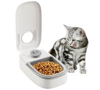 WIYETY Distributeur automatique de nourriture pour animaux de compagnie, pour chiens et chats, avec minuterie de 48 heures, gamelle pour chats et chiens (350 ml)