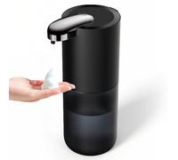 WIYETY Distributeur de Savon Automatique, 380 ML, 4 Niveaux réglables, sans Contact, étanche IPX5 - (Noir)