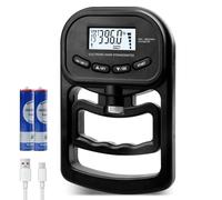 WIYETY Dynamomètre Digital Manuel: Dynamomètre De Main Avec Écran LED 396lb/180Kg, Electronic Hand Grip Strength Tester Grip Pour Sportifs Et Usage Domestique