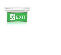 WIYETY Éclairage De Secours LED Étanche Lampe D’urgence: Lampe D’évacuation Avec Batterie De Secours 3h, Avec 6 Pictogrammes