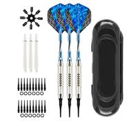 WIYETY Fléchettes avec pointe en plastique pour cible de fléchettes électronique : 3 pièces fléchettes design de précision, fléchettes souples de haute qualité avec tige en aluminium, fléchettes avec