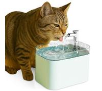 WIYETY Fontaine pour chat - 1,5 l - Ultra silencieuse - Avec filtres - Pour plusieurs animaux de compagnie - Bleu