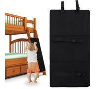 WIYETY Housse d'échelle de lit superposé : 78 x 38 x 1,5 cm, pliable, rembourrée, sécurité renforcée, noir