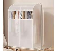 WIYETY Housse transparente pour porte-vêtements : housse de protection pour vêtements, sac à vêtements anti-poussière, housse de protection imperméable pour cintre pour costume manteau robe (80 x 60 x