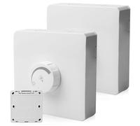 WIYETY Interrupteur variateur LED blanc : panneau de contrôle de luminosité rotatif, interrupteur normal, interrupteur mural, variateur rotatif de coupure de phase, interrupteur mural pour lampes LED