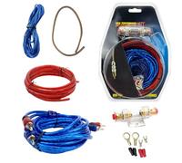 WIYETY Kit de Câbles Subwoofer: 4,5 m de Câbles Amplificateur, Ampli Voiture 10 AWG, Amplificateur d'Installation Ampli Auto Set de Connexion Câbles d'Installation Se