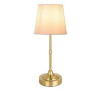 WIYETY Lampe De Table Sans Fil: Lampe Tactile Dimmable, Lampe De Table Rechargeable Avec Batterie De 5400mAh Et 3 Couleurs De Lumière, Lampe De Chevet Pour Chambre, Salon (Or)