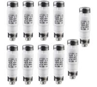 WIYETY Lot de 10 fusibles 16 A CT-D01-16 gL/gG 400 VAC - Fusibles D0 - Fusibles à fusion pour câble et protection de ligne - Installation électrique