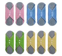 WIYETY Lot de 10 serviettes hygiéniques lavables et réutilisables pour les menstruations, tapis d'urine anti-fuite pour femme et homme