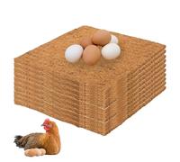 WIYETY Lot de 10 tapis de nidification pour poules : 30 x 30 cm, tapis de nidification réutilisables, pour poulailler, tapis de nid de poulet pour pondre des œufs