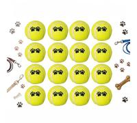 WIYETY Lot de 12 balles de tennis pour chiens : balles de tennis polyvalentes, mini balles de tennis pour petits chiens, entraînement et jeu pour animaux de compagnie, balles interactives pour chien