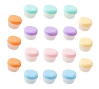 WIYETY Lot de 18 petites boîtes de congélation, 77 ml, avec couvercle, anti-fuite, en plastique, sans BPA, empilables et réutilisables
