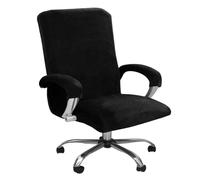 WIYETY Lot de 3 housses de chaise de gaming en peluche - Lavables - Avec accoudoirs et dossier de chaise - Pour chaise de jeu, ordinateur, chaise pivotante - Taille XL