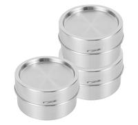 WIYETY Lot de 3 récipients alimentaires en acier inoxydable 304 : boîtes de conservation rondes de qualité supérieure de 250 ml, boîtes à lunch anti-fuite avec couvercle, boîte à goûter, boîtes à