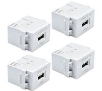 WIYETY Lot de 4 modules d'alimentation USB : modules d'alimentation USB 220 V, 5 V 2,1 A fonction de charge rapide USB interface adaptateur, panneau de chargeur de téléphone portable pour la maison et