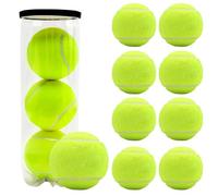 WIYETY Lot de 9 balles de tennis d'entraînement : balle de tennis débutant, balle de tennis pour chien, balles de tennis pour les loisirs pour l'entraînement au tennis, les cours de tennis, les