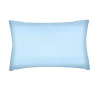 WIYETY Mini coussin de sieste pour enfants avec taie d'oreiller en coton - Mini coussin de voyage doux pour enfants - Idéal pour la sieste du déjeuner - Bleu - 28 x 17 cm
