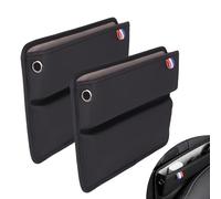 WIYETY Organiseur de Siège de Voiture 2 Pièces Organiseur Latéral pour Siège de Voiture, Organisateur D'écart De Siège De Voiture, Rangement pour Auto pour Téléphone Portable, Portefeuille, Clés